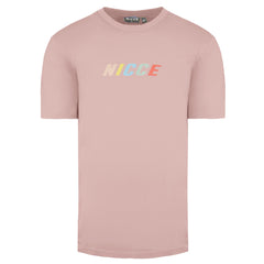 Nicce Myriad Mens Pink T-Shirt