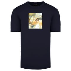 Nicce Aerial Box Mens Navy T-Shirt