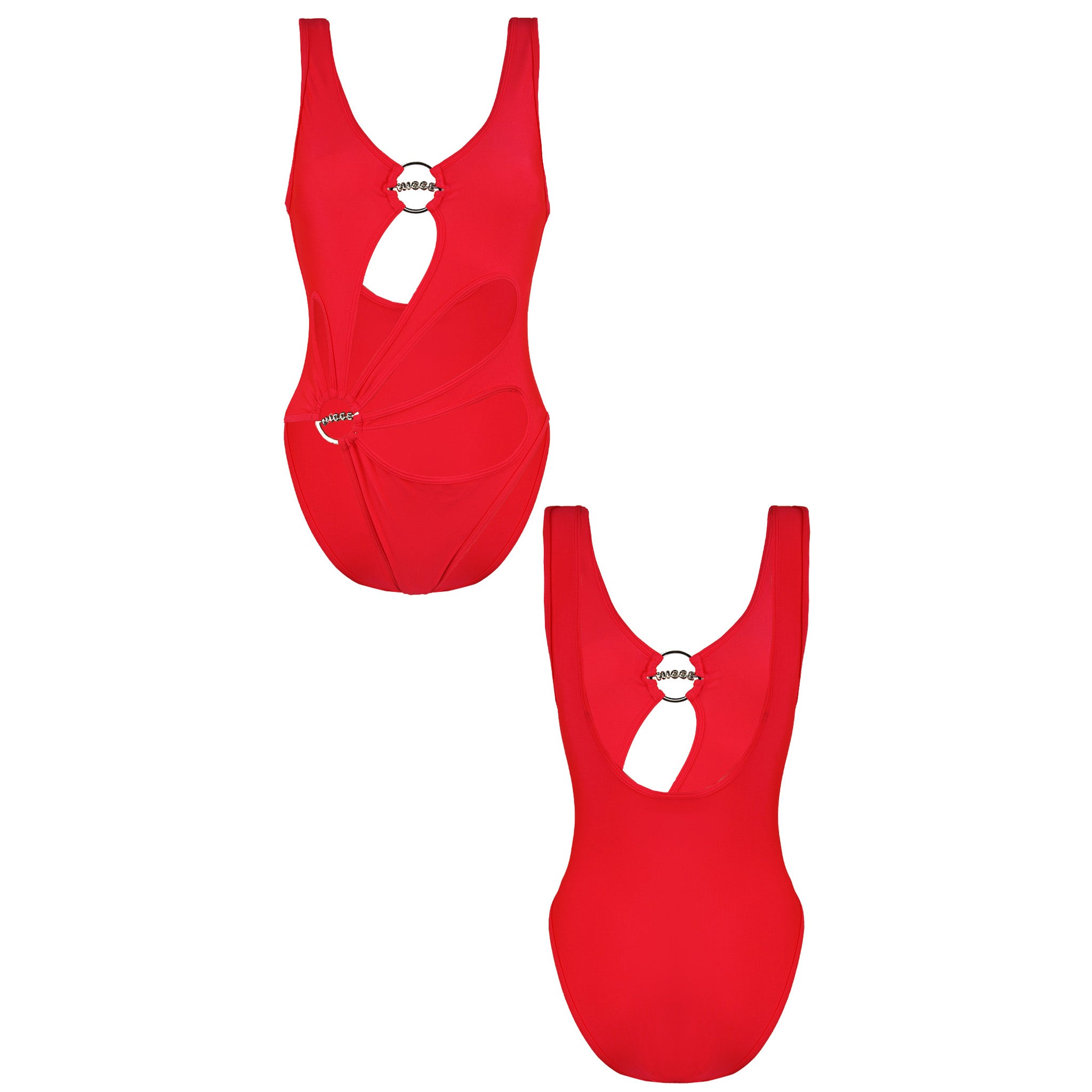 Nicce Pamela Womens Red Swimsuit