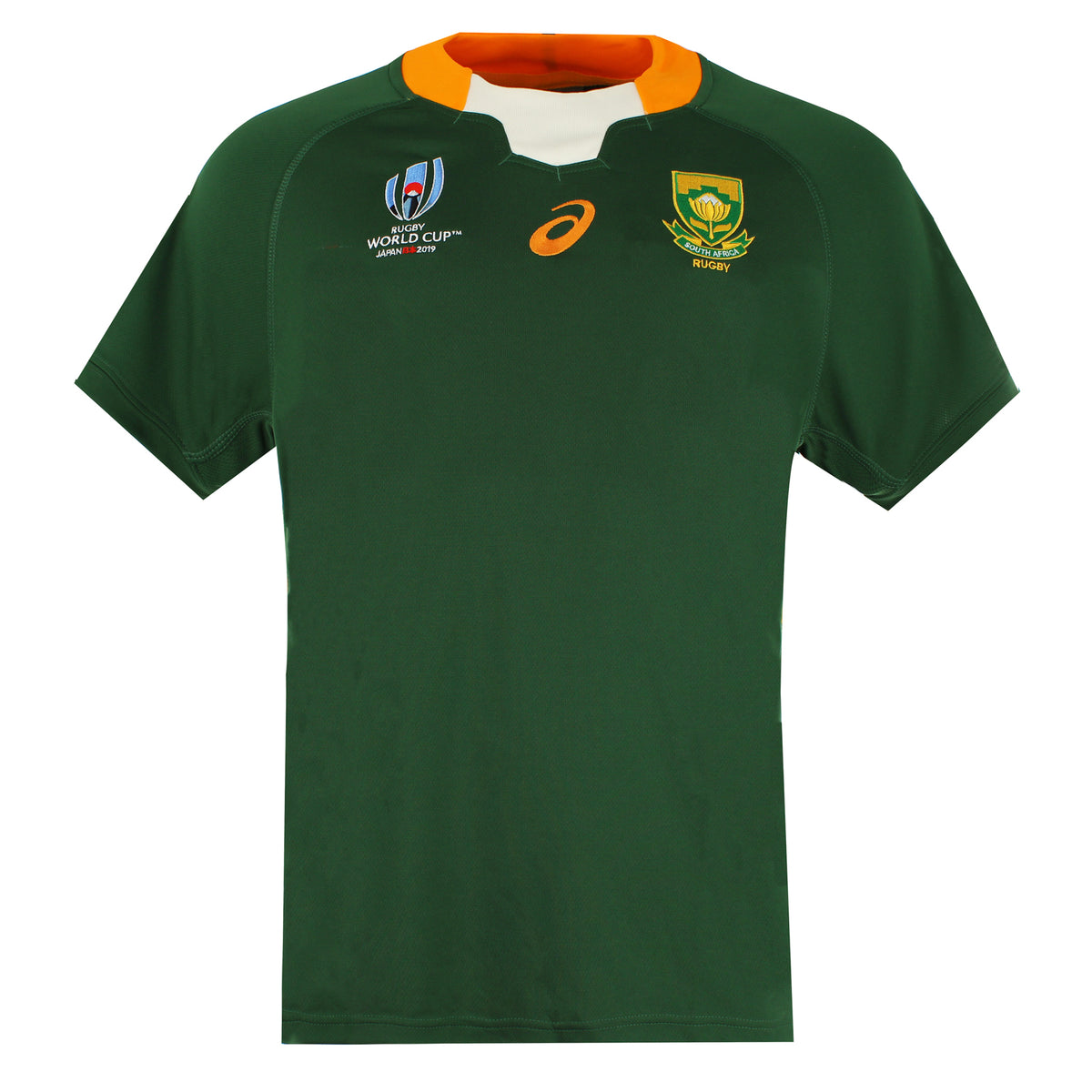 Asics South Africa Rugby Mens Green T-Shirt