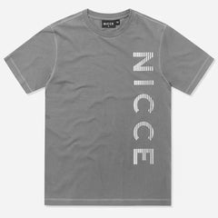 Nicce Logo Mens Grey T-Shirt