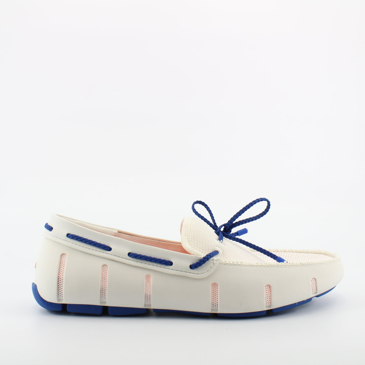 Swims Braided Mens White Loafers