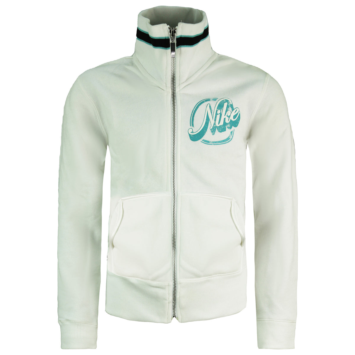 Nike Logo Kids White Track Jacket