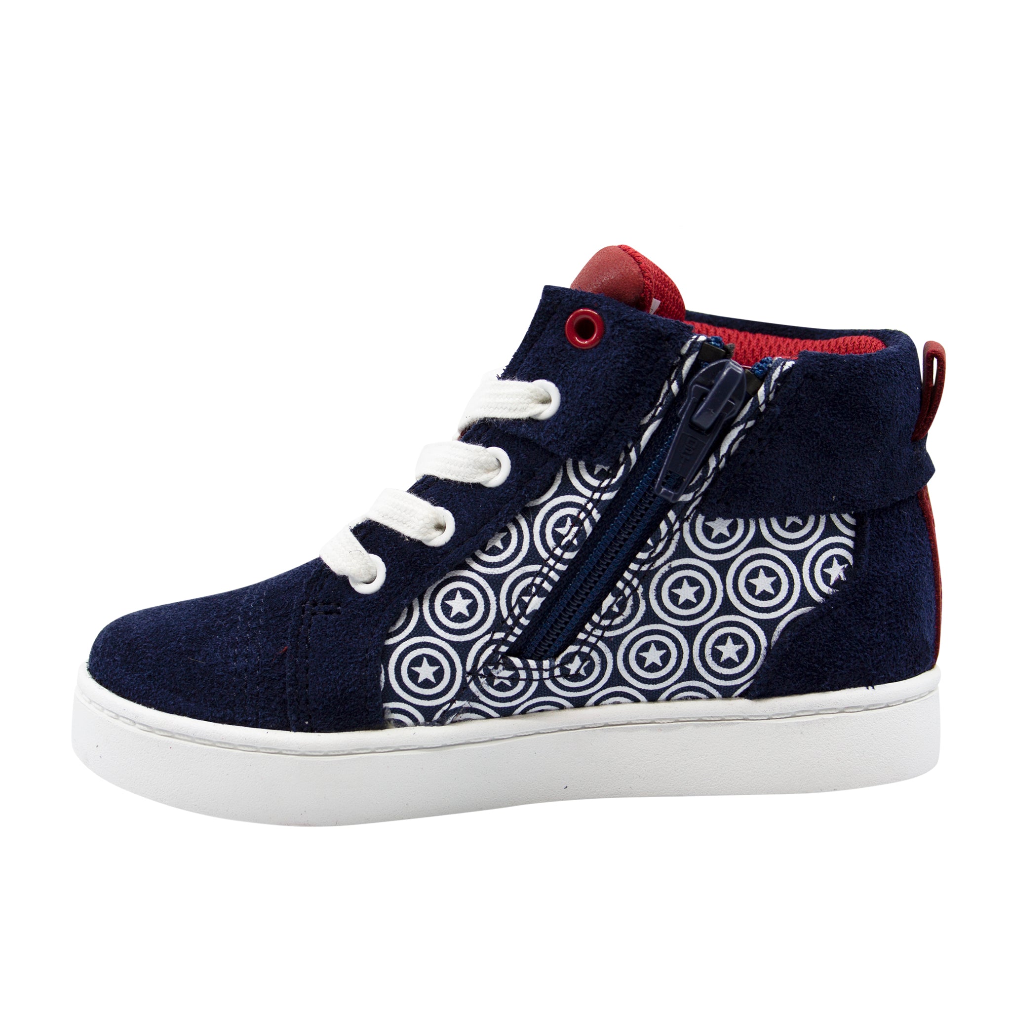 Clarks x Marvel City Hero Kids Navy Trainers