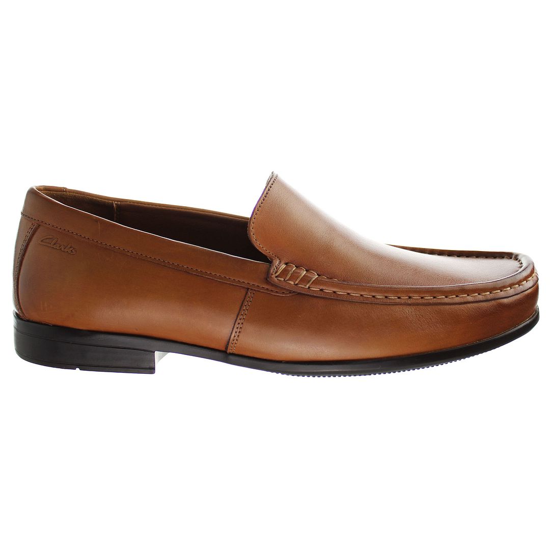 Clarks Claude Plain Mens Brown Shoes