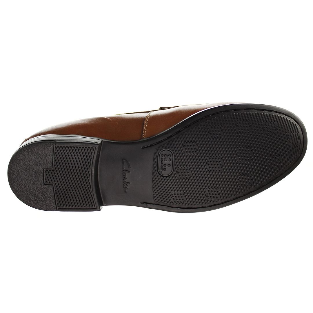 Clarks Claude Plain Mens Brown Shoes