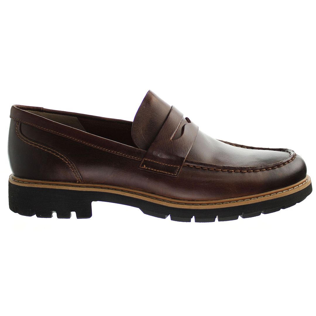 Clarks Batcombe Edge Mens Brown Shoes