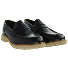 Clarks Batcombe Edge Mens Black Shoes