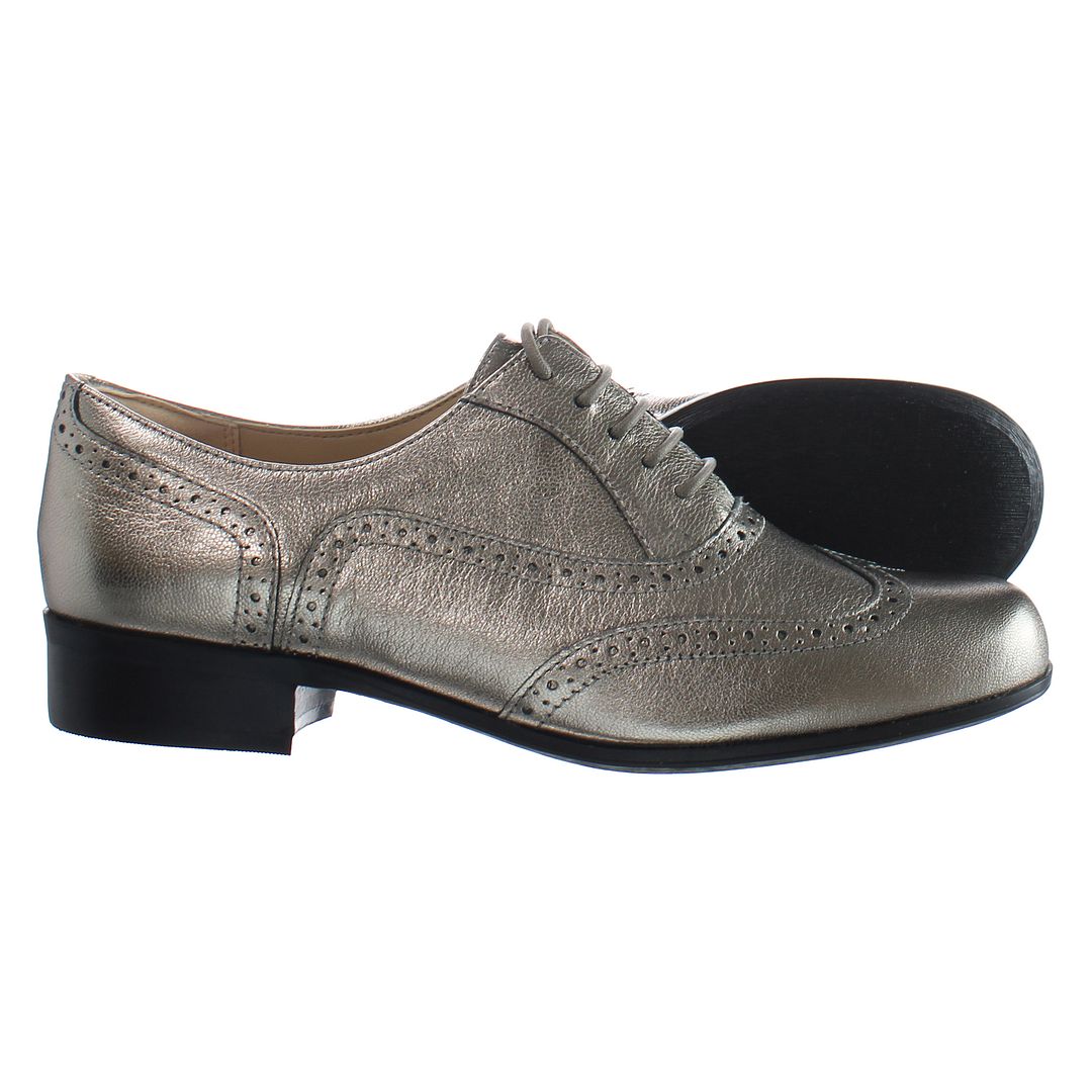 Clarks Hamble Oak Womens Silver Shoes