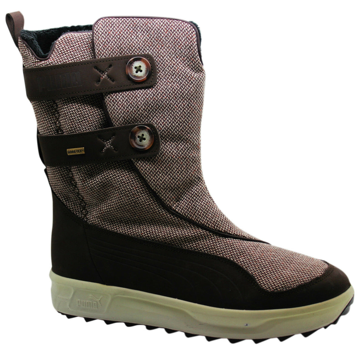 Puma Maddalena Womens Gore-Tex  Brown Snow Boots