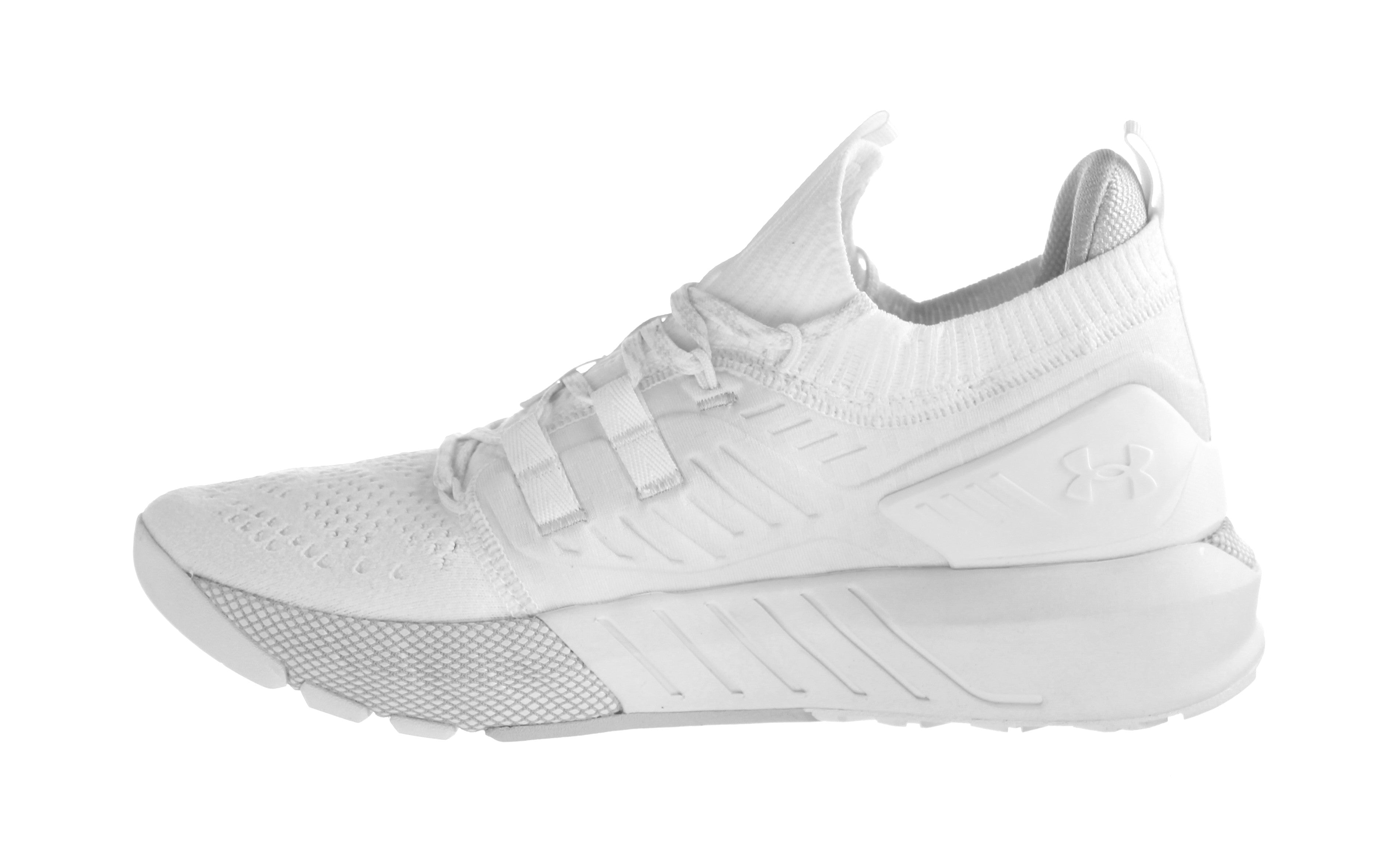 Under Armour Project Rock 3 White Mens Running Trainers