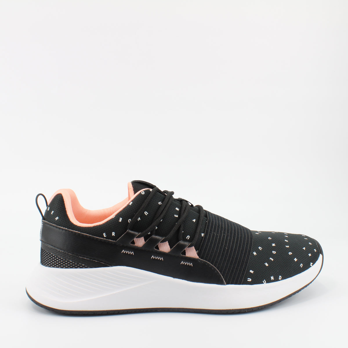 Under Armour Charged Breathe McPrint Womens Black Trainers