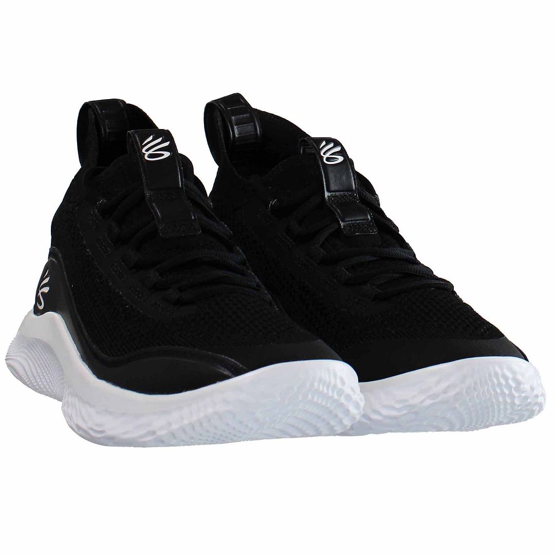 Under Armour Curry Flow 8 Kids Black Basketball Shoes