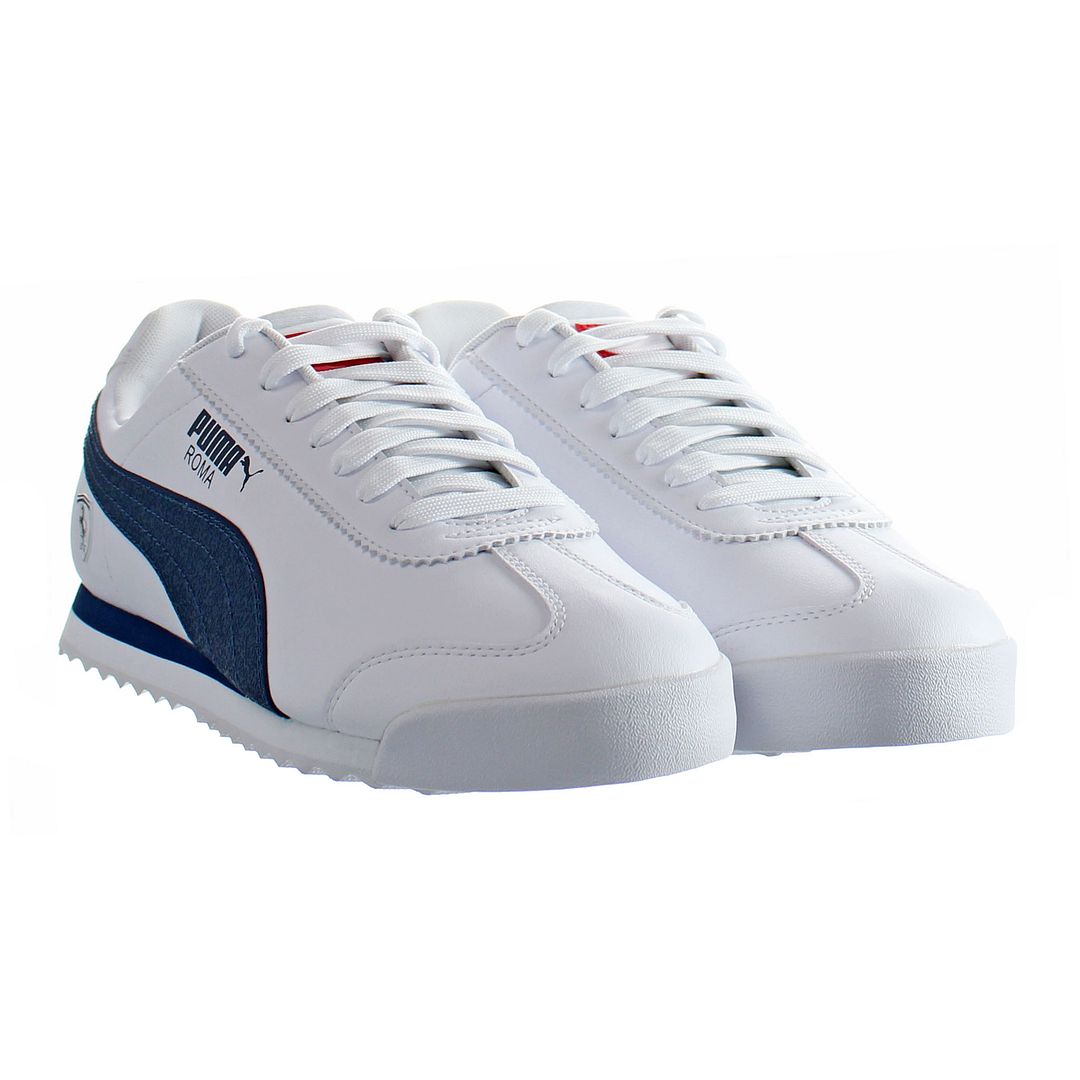 Puma Ferrari Style Roma Mens White Trainers