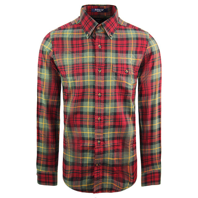 Gant Regular Fit Rockaway Twill Mens Red Shirt