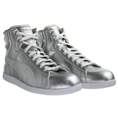 Puma First Round Womens Silver Trainers