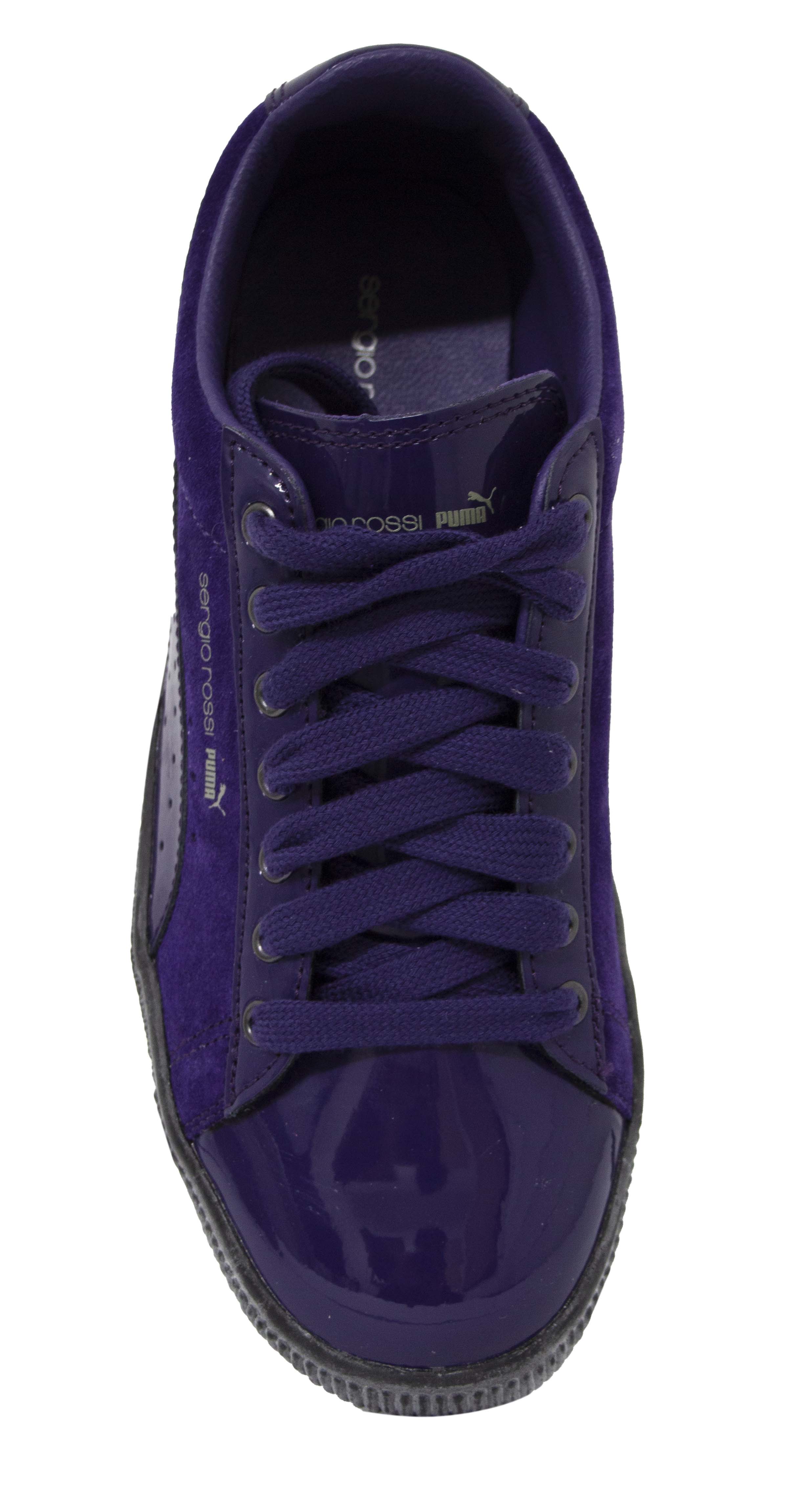 Puma Womens Sergio Rossi Patent Purple Trainers