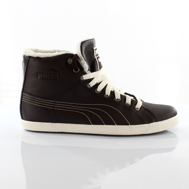 Puma Benecio Mid Fur Mens Brown Trainers