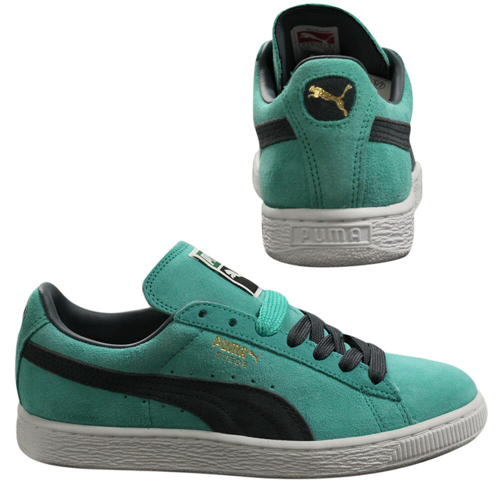 Puma Suede Classic Lace Up Leather Mens Trainers Pool Green 356568 34 B6D