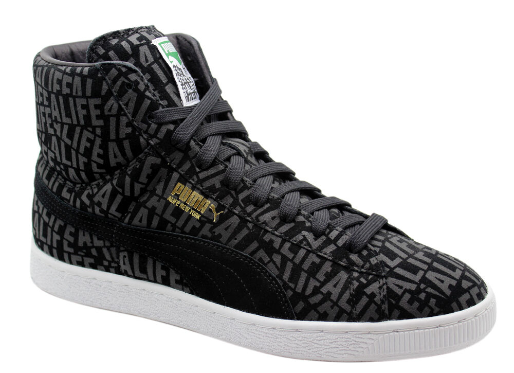 Puma Suede Mid X Stuck up X Alife Mens Black Trainers