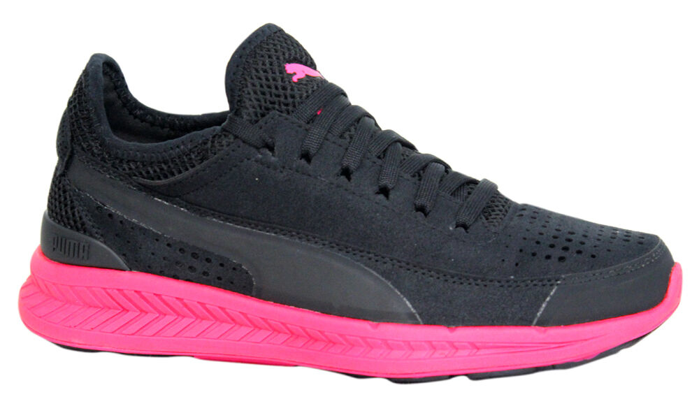 Puma Ignite Womens Black/Pink Trainers