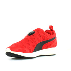 Puma Disc Sleeve Ignite Foam Red Textile Disc Slip On Mens Trainers 360946 03