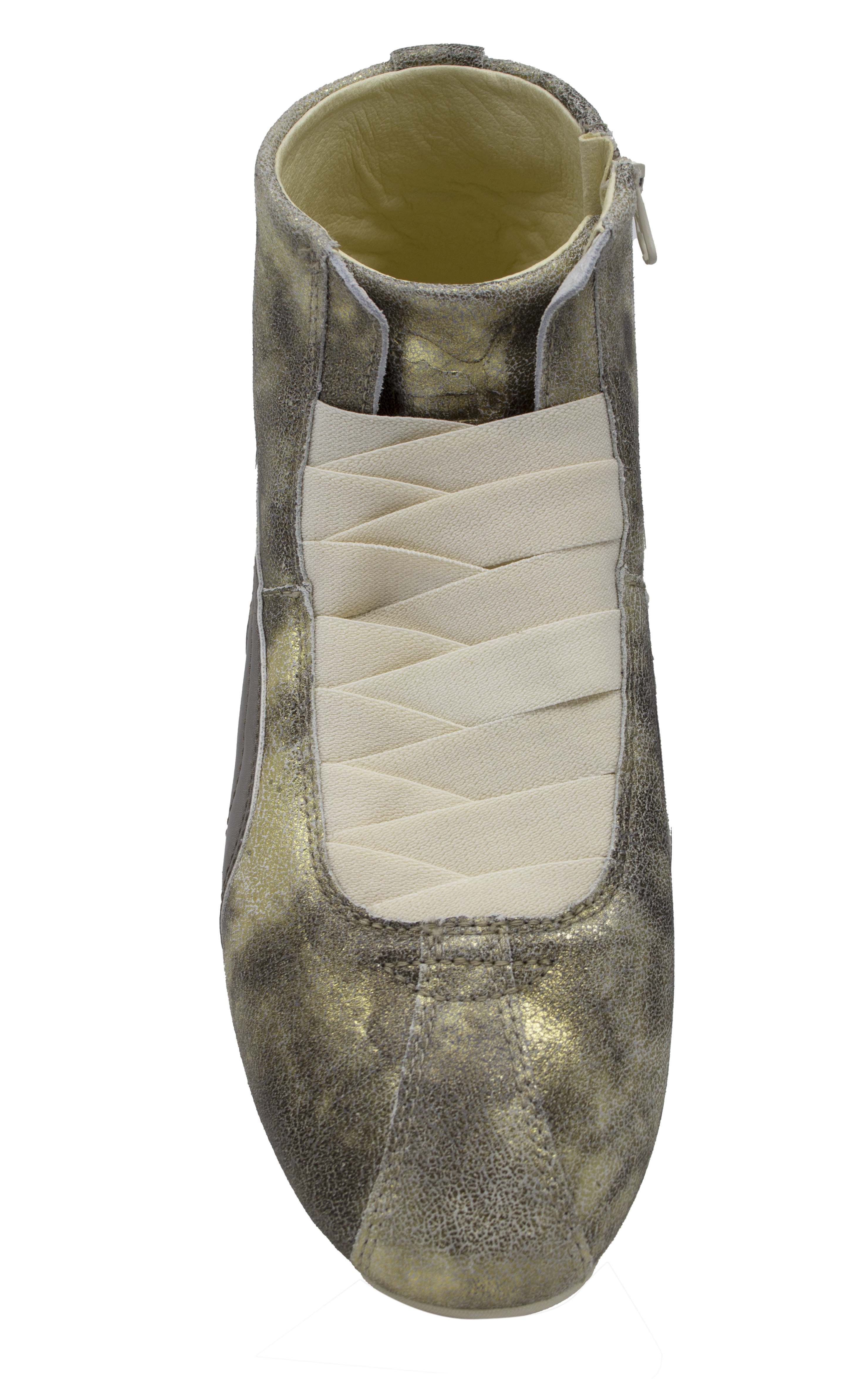 Puma Eskiva Mid Metallic Womens Gold Trainers