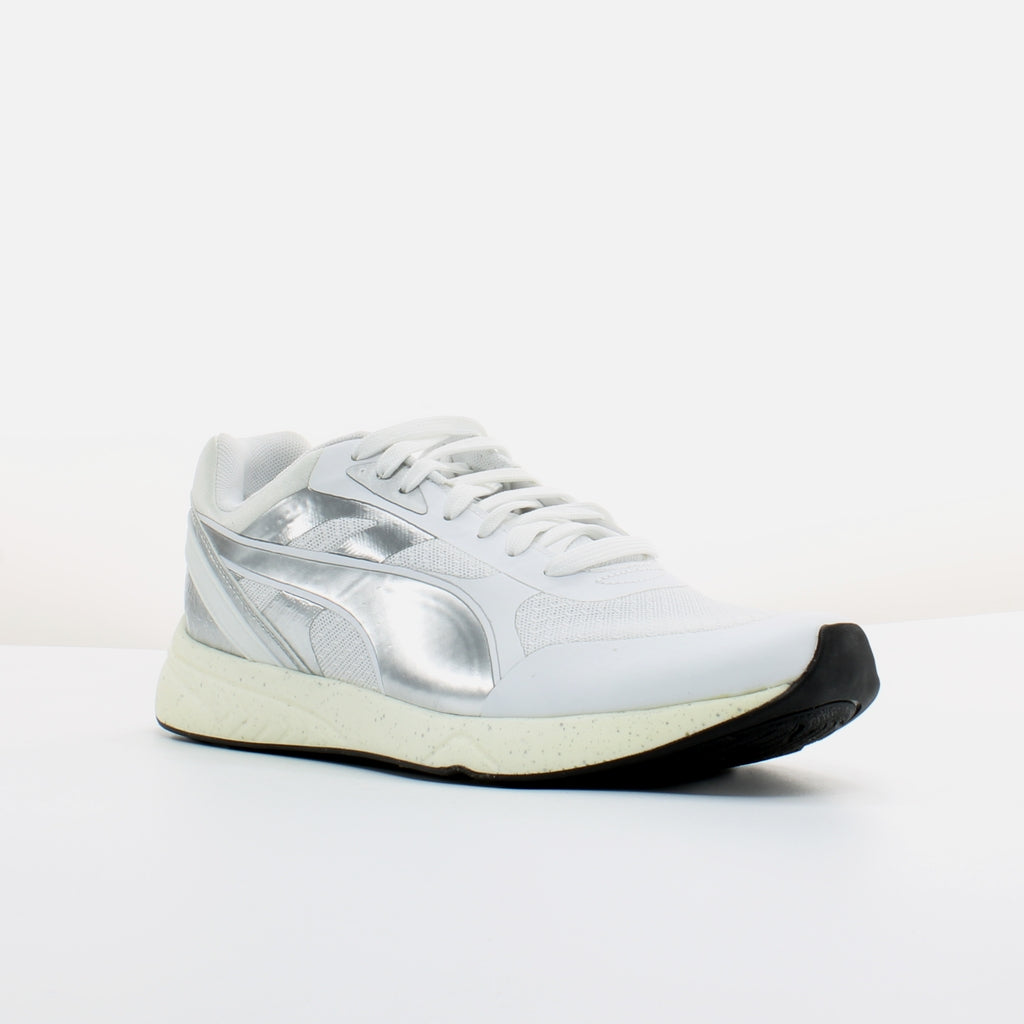 Puma 698 Ignite Womens Metallic White Trainers