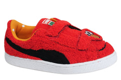 Puma Basket Sesame Street Elmo Statement Kids Trainers 362100 01 B2E