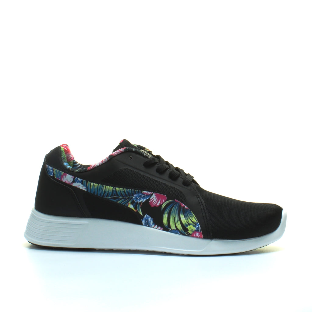 Puma ST Evo Mens Black Floral Running Shoes