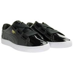 Puma Basket Heart Womens Black Trainers