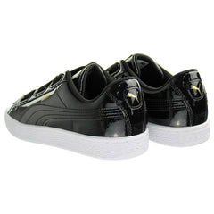 Puma Basket Heart Womens Black Trainers