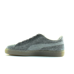 Puma Basket Knit Mens Metallic Silver Trainers