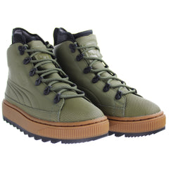 Puma The Ren Burnt Mens Olive Boots