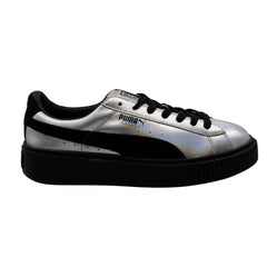 Puma Basket Platform Explosive Metallic Trainers - Womens