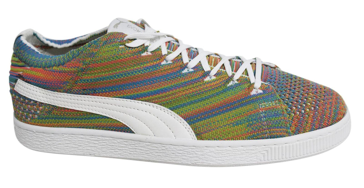 Puma Basket EvoKnit 3D Mens Multicoloured Trainers