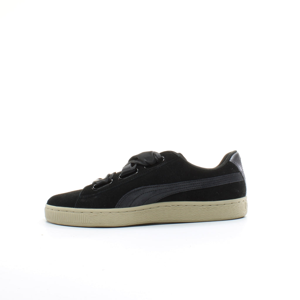 Puma Suede Heart Safari Mens Black Trainers