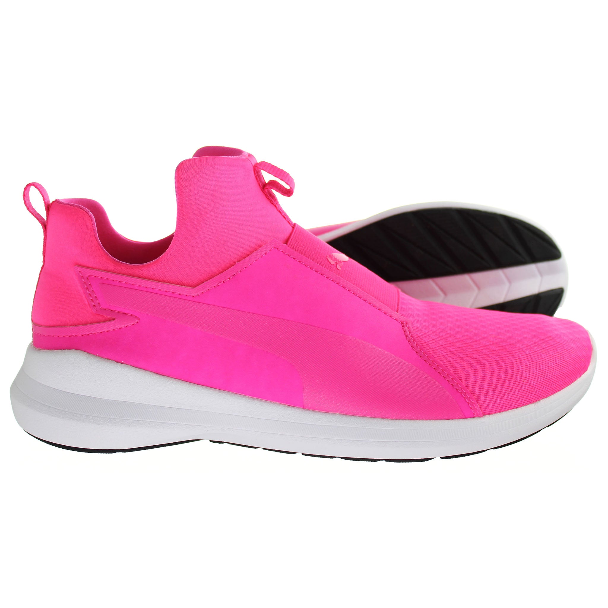 Puma Rebel Mid Womens Pink Trainers