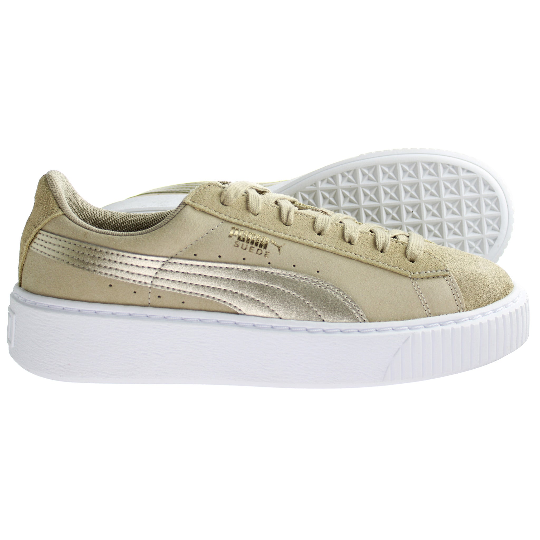 Puma Platform Safari Womens Beige Trainers