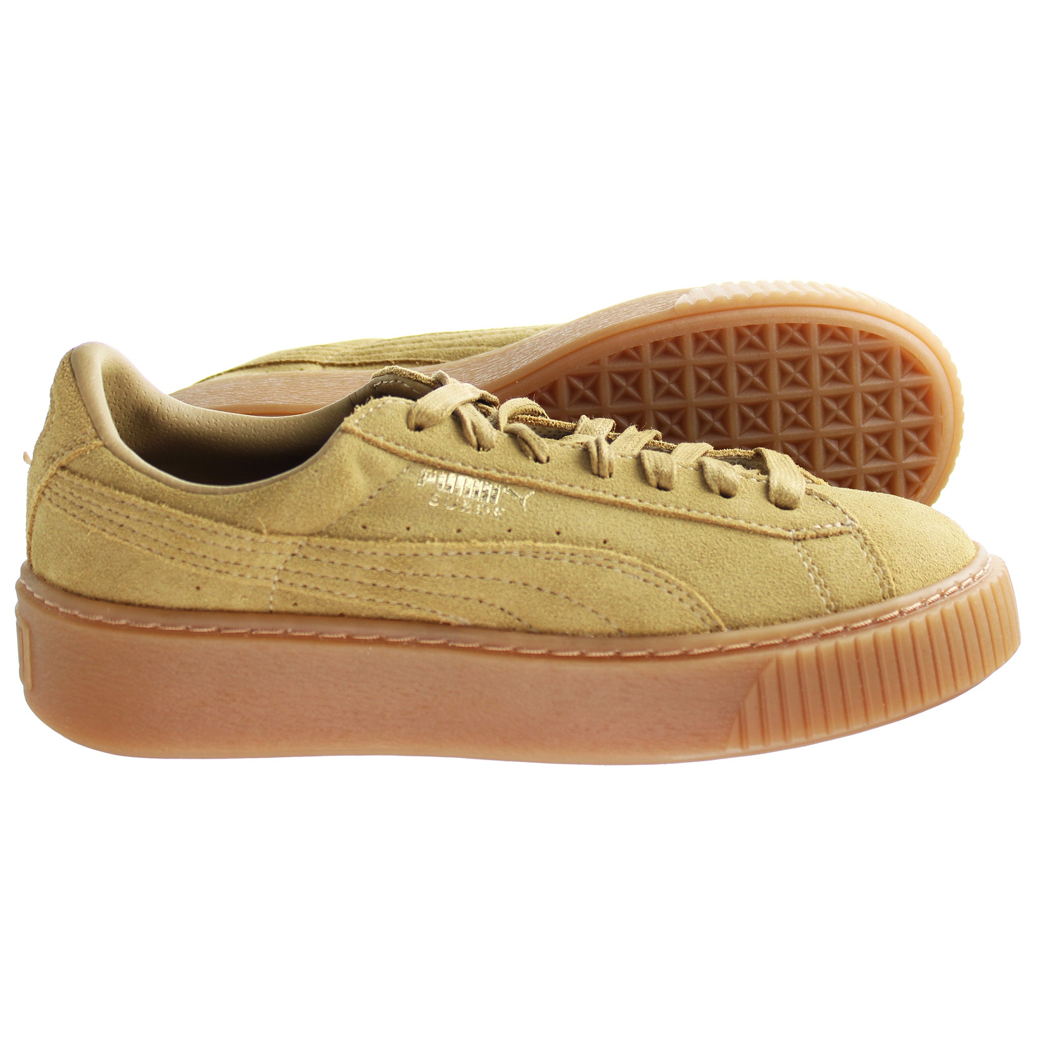 Puma Platform FL Womens Gold Trainers