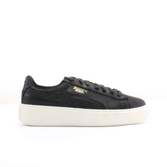 Puma Basket Platform CV Womens Black Trainers