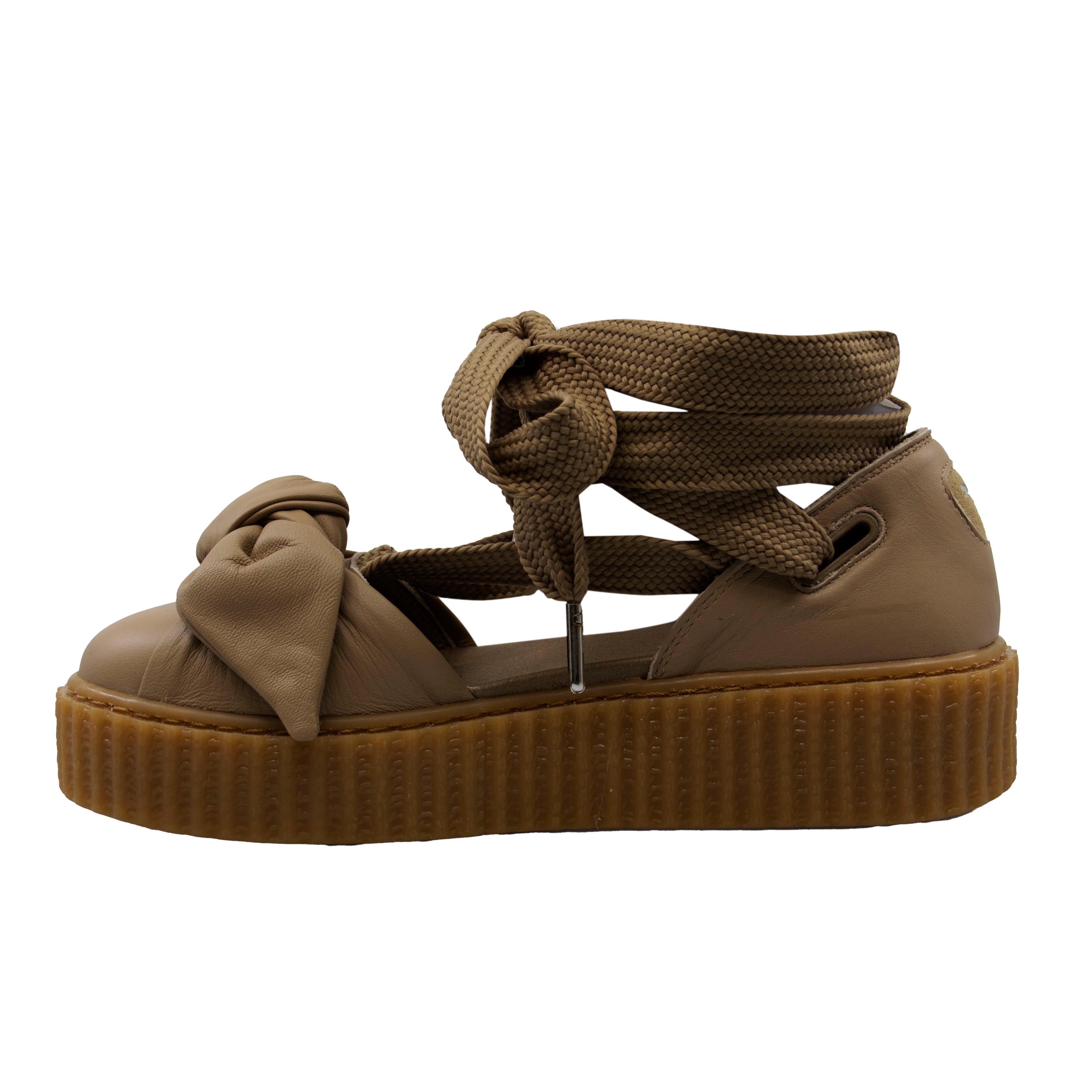 Puma x Fenty Bow Creeper Brown Sandals - Womens