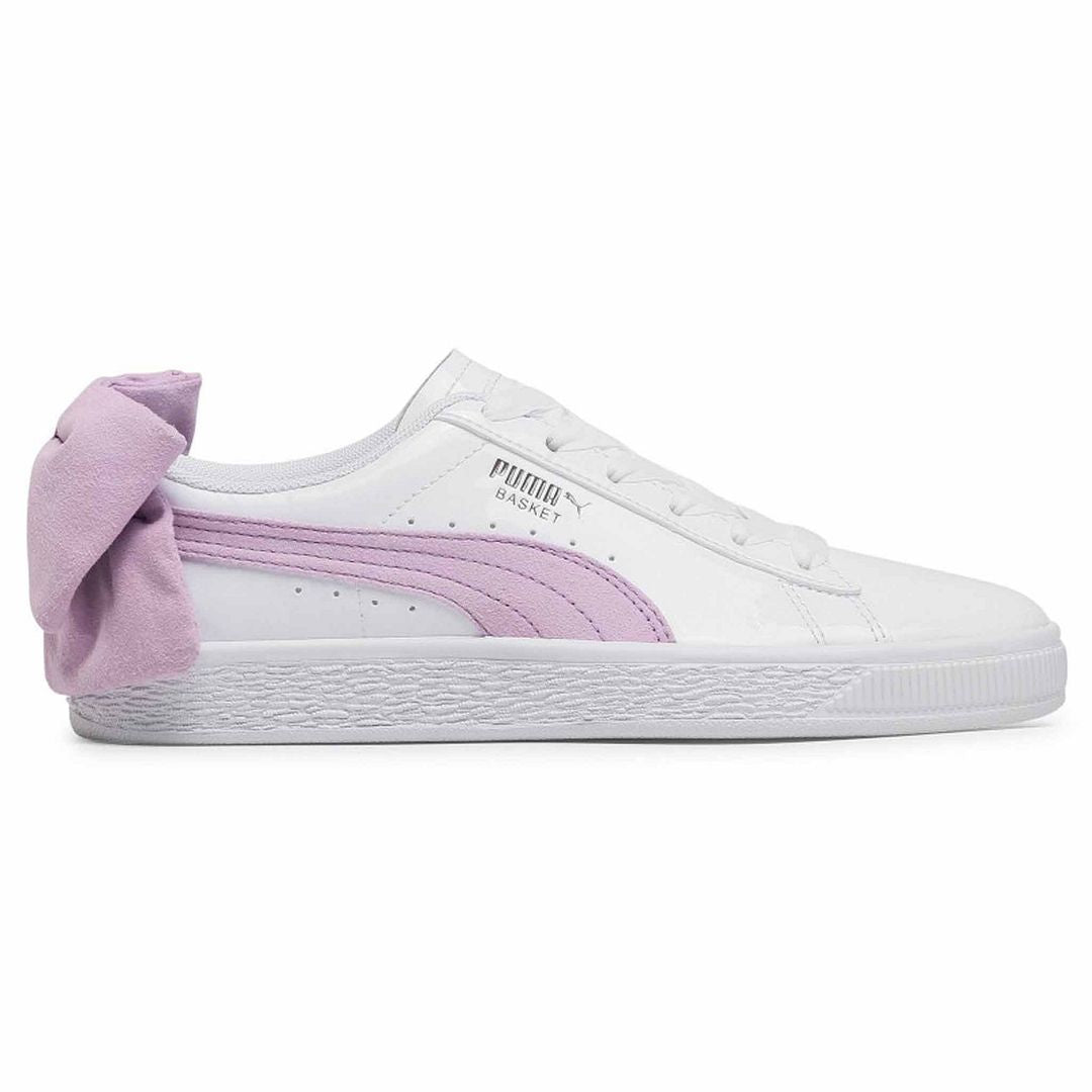 Puma Basket Bow Womens White Trainers