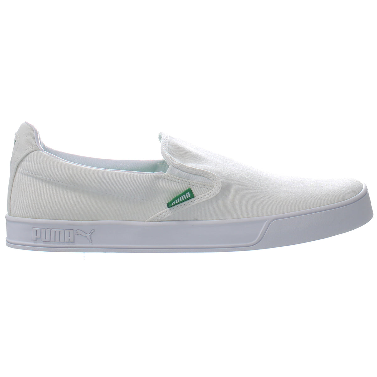 Puma Smash Vulc Mens White Plimsolls