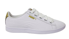 Puma Vikky Ribbon VT White Synthetic Lace Up Womens Trainers 367658 01