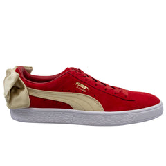 Puma Suede Bow Womens Red Trainers