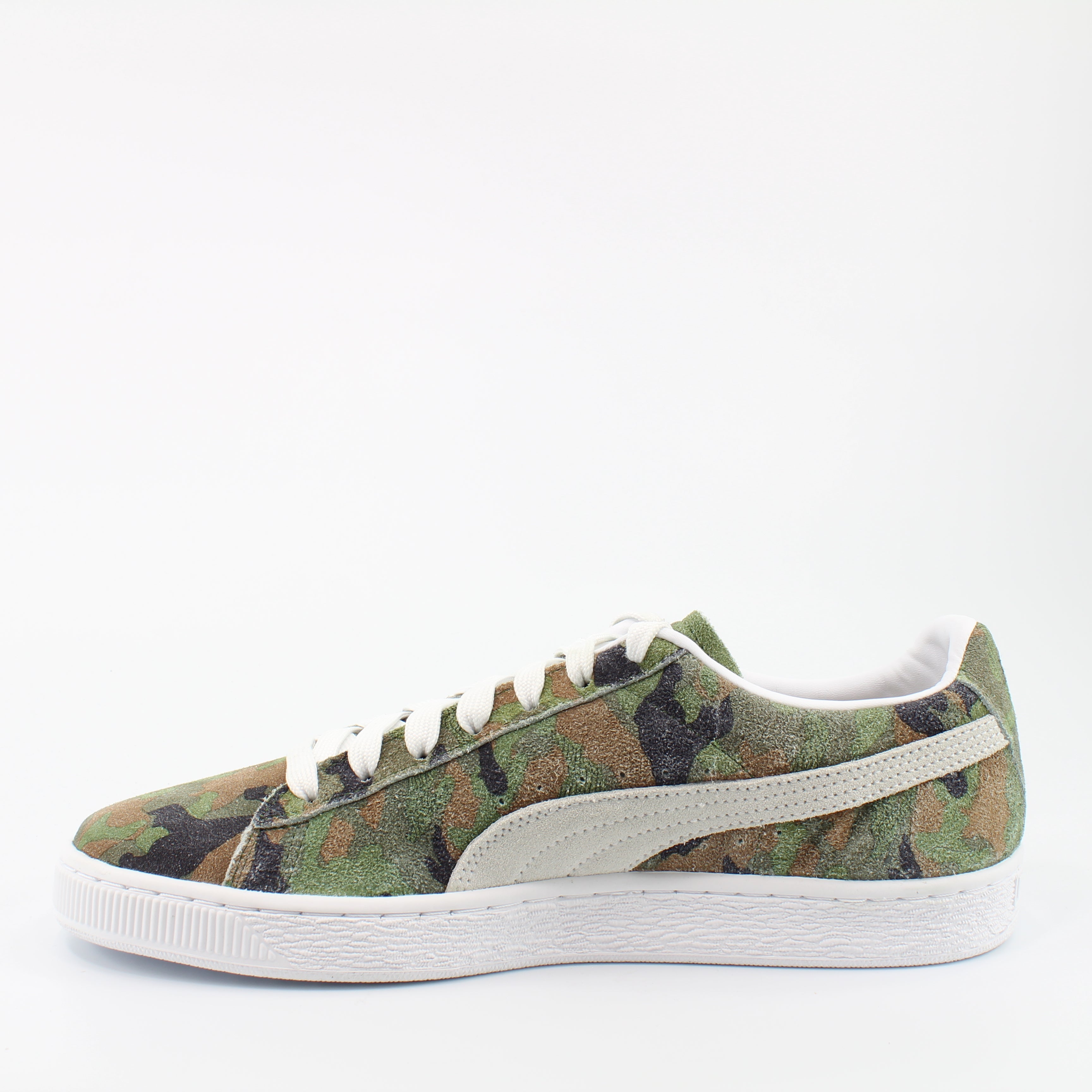 Puma Suede Classic Ambush Green Camoflauge Mens Lace Up Trainers 369626 01