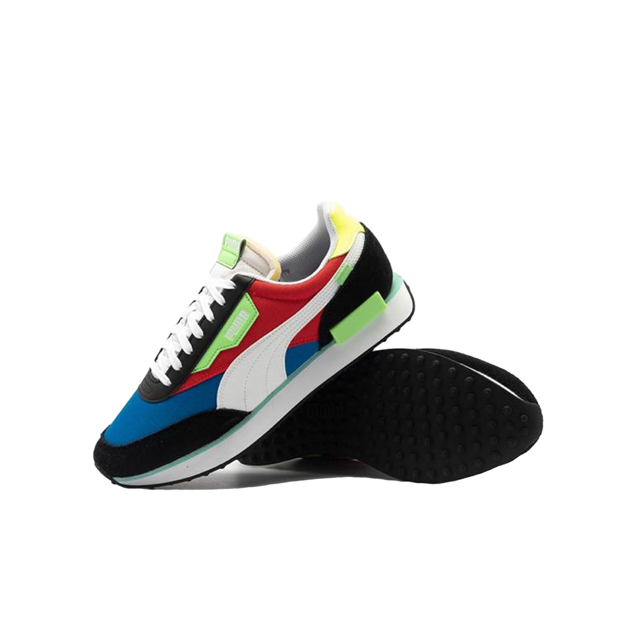 PUMA Future Rider Play On Lace-Up Multicolour Synthetic Mens Trainers 371149 23