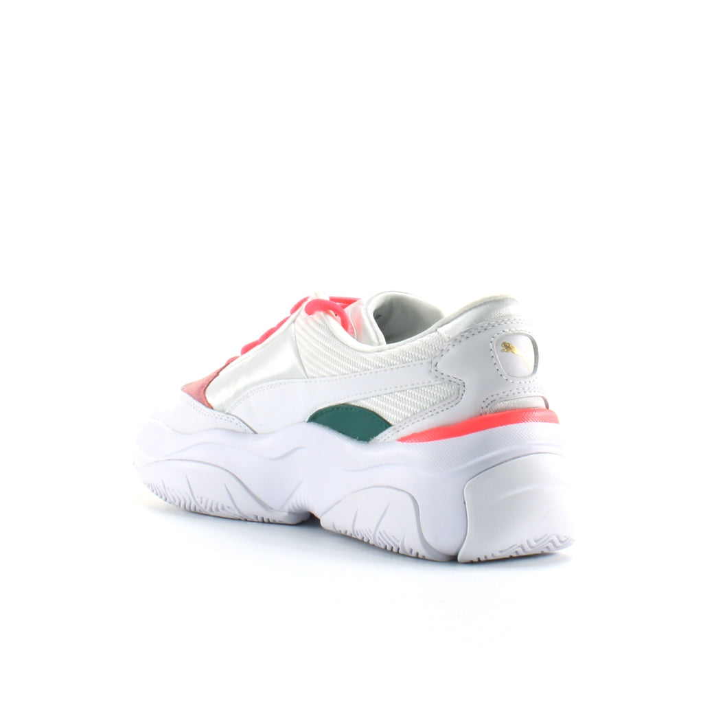 Puma Storm.Y White Synthetic Womens Lace Up Trainers 371279 02