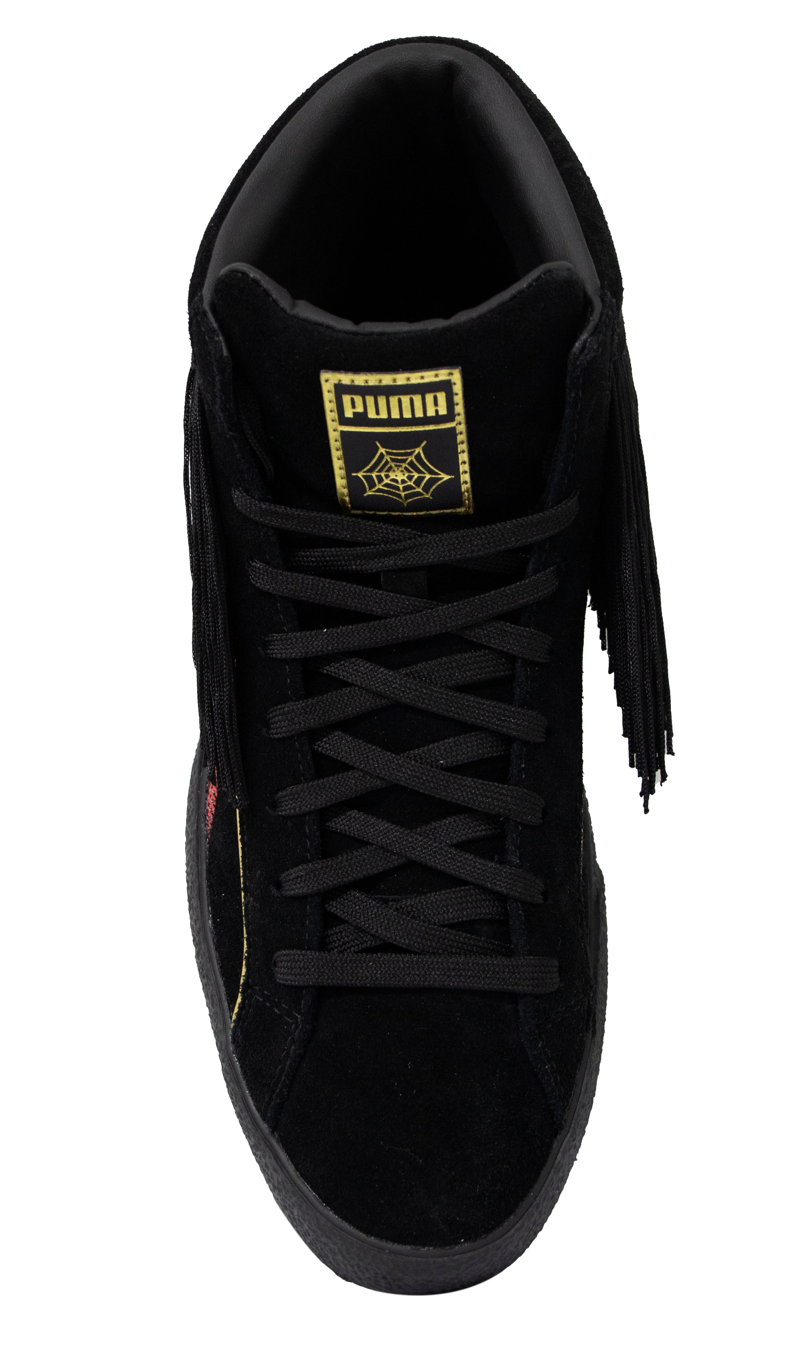 Puma x Love Charlotte Black Leather Hi Lace Up Womens Trainers 371405 01